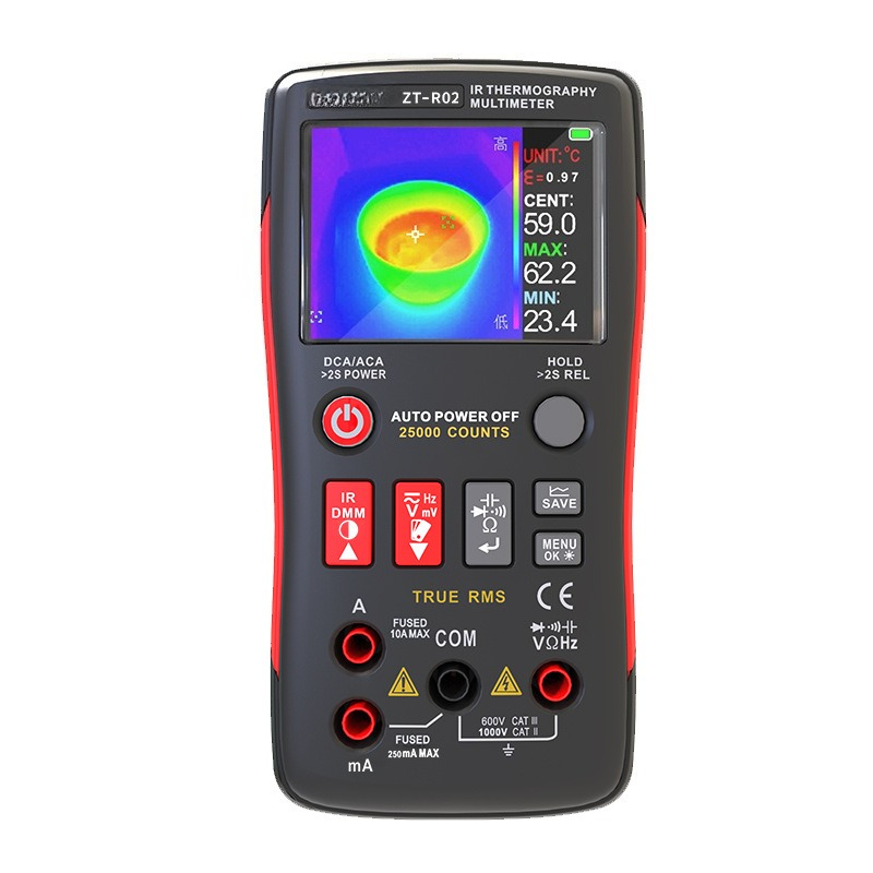 Power Tools Images - Nauwkeurige infrarood-warmtebeeldcamera Geïntegreerde thermische multimeter Industrieel
