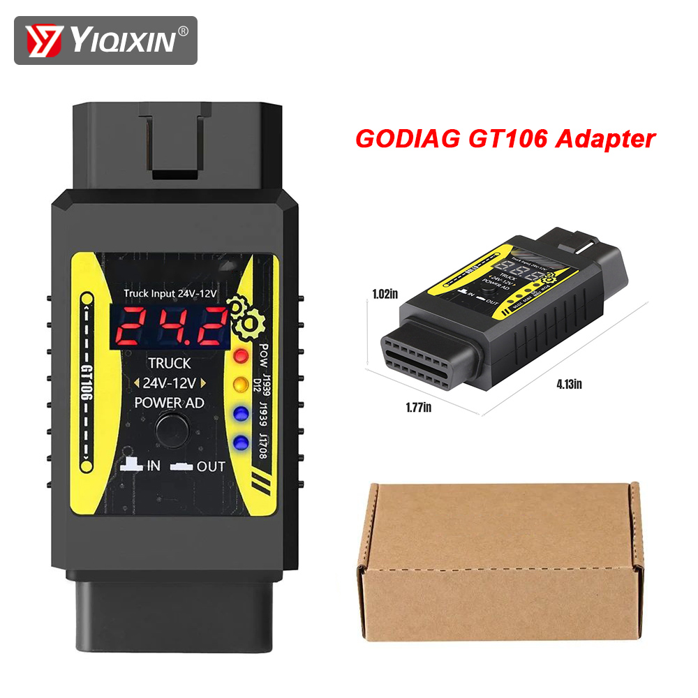 Power Tools Technician - Godiag GT106 Plus Zware Truck Adapter