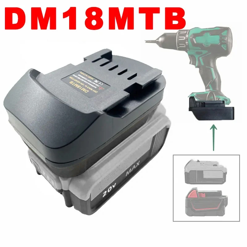 Power Tools Battery Adapter - DM18MTB Batterij Adapter Converter voor Dewalt/Milwaukee