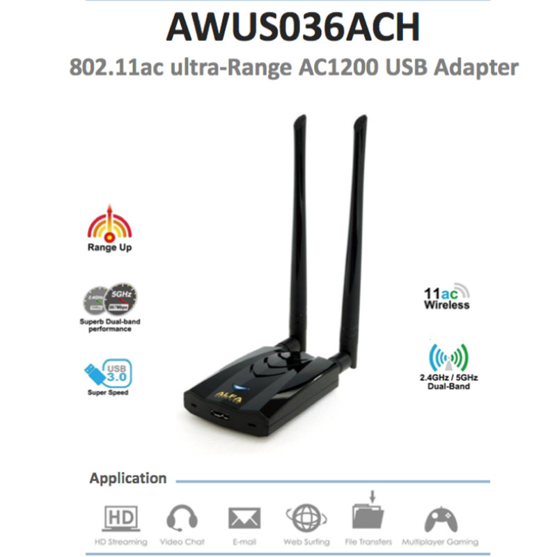 Nieuwe ALFA AWUS036ACH maakt g - Power Tools For Linux recensie en prijs