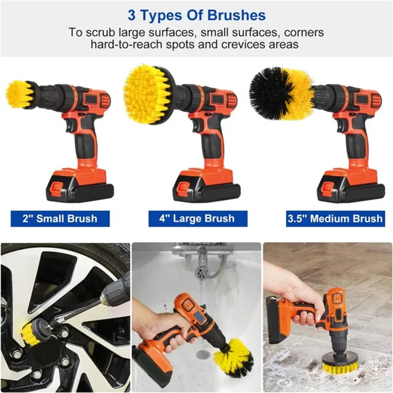 3-delige boorborstelset, krach - Power Tools Tool Box recensie en prijs