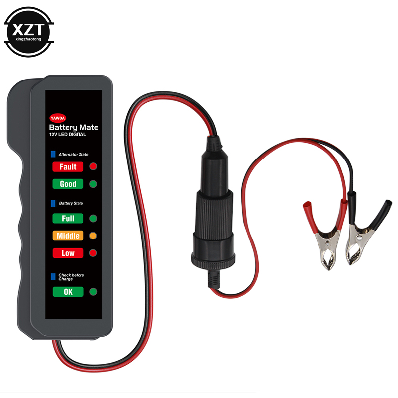 Auto-accu tester met 6 LED dis - Power Tools Display recensie en prijs