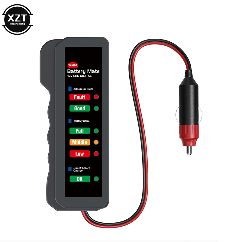 Auto-accu tester met 6 LED dis - Power Tools Display recensie en prijs