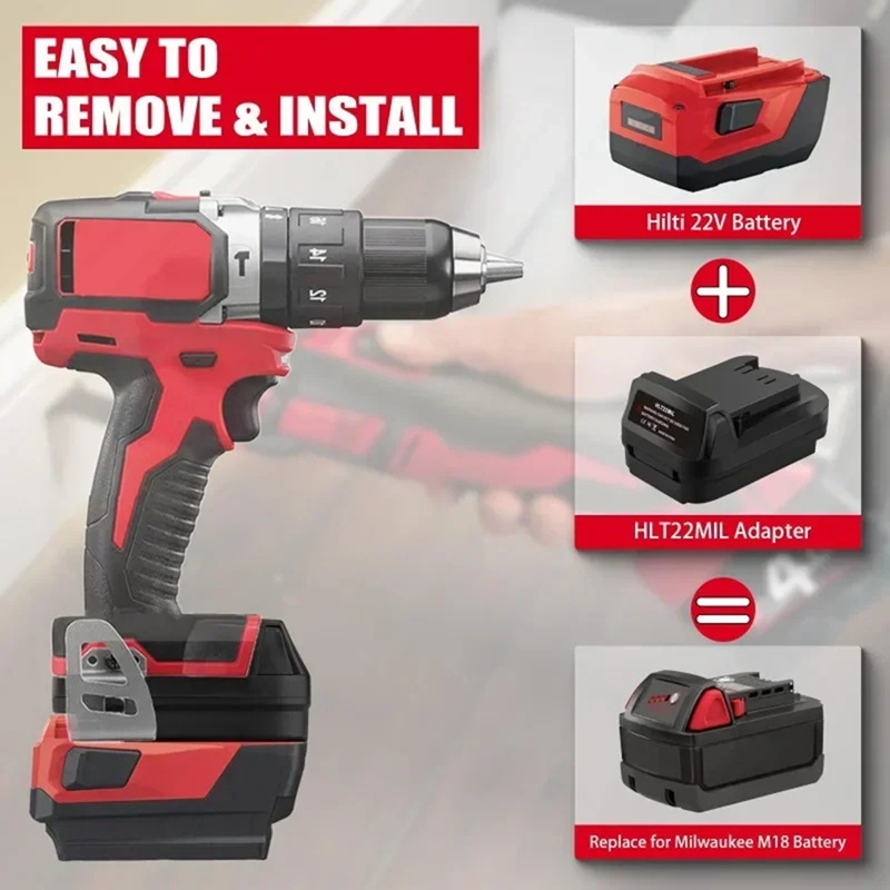Batterijadapter voor 18V elekt - Power Tools Battery Adapter recensie en prijs